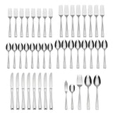 Lenox Oneida Satin Lincoln 45 Piece Everyday Flatware Set, Service for 8 Metallic, STAINLESS METAL H225045B