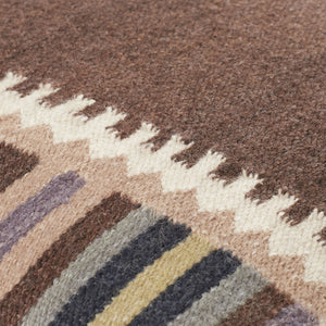 Surya Blanche Cozy Lodge Rustic 18" Accent Pillow - Wool & Cotton Blend For Stylish Comfort & Easy Care Dark Brown Wool,Cotton,Cotton Bac001-2222