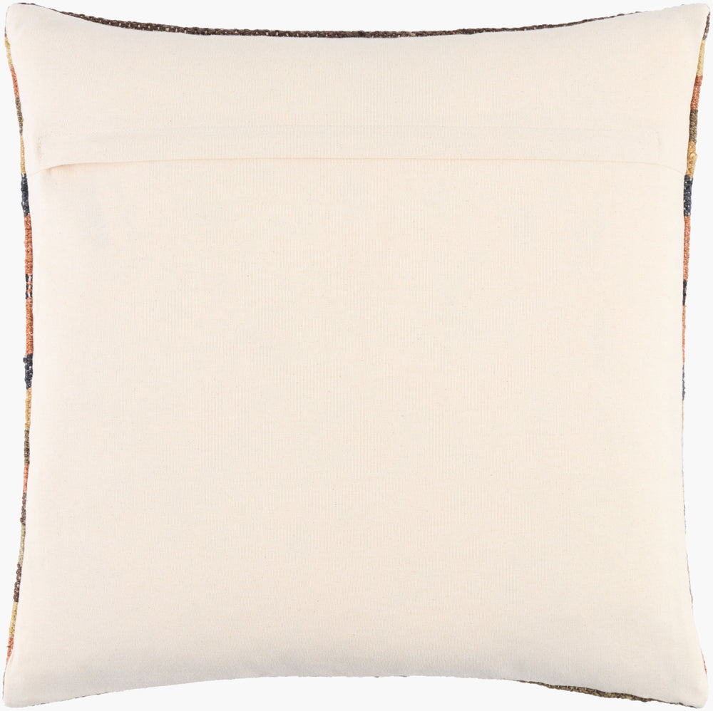 Surya Blanche Cozy Lodge Rustic 18" Accent Pillow - Wool & Cotton Blend For Stylish Comfort & Easy Care Burnt Sienna Wool,Cotton,Cotton Bac002-1818p