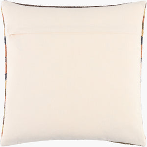 Surya Blanche Cozy Lodge Rustic 18" Accent Pillow - Wool & Cotton Blend For Stylish Comfort & Easy Care Burnt Sienna Wool,Cotton,Cotton Bac002-1818p