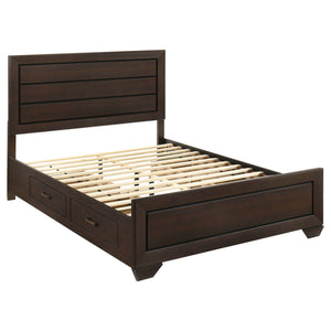 English Elm Carina Queen Bedroom Set Grey Oak Paneled Headboard Nickel Hardware Five Piece Brown B062S00760