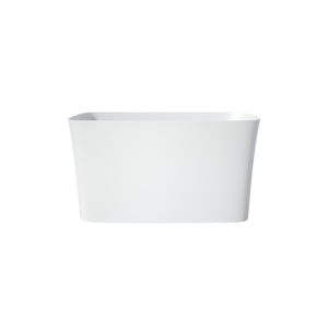 English Elm 47 Inch Stone Resin Freestanding Soaking Tub Matte Minimalist Spa Bath Design T3785P353972