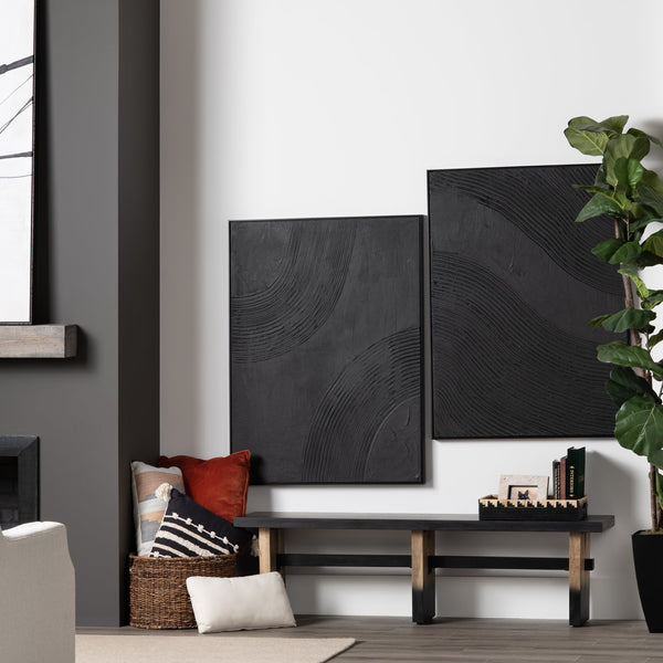 Crestview Collection Black Ways Wall Decor By Crestview - Elegant China Art Piece For Stunning Home Interiors   Cvtop3319