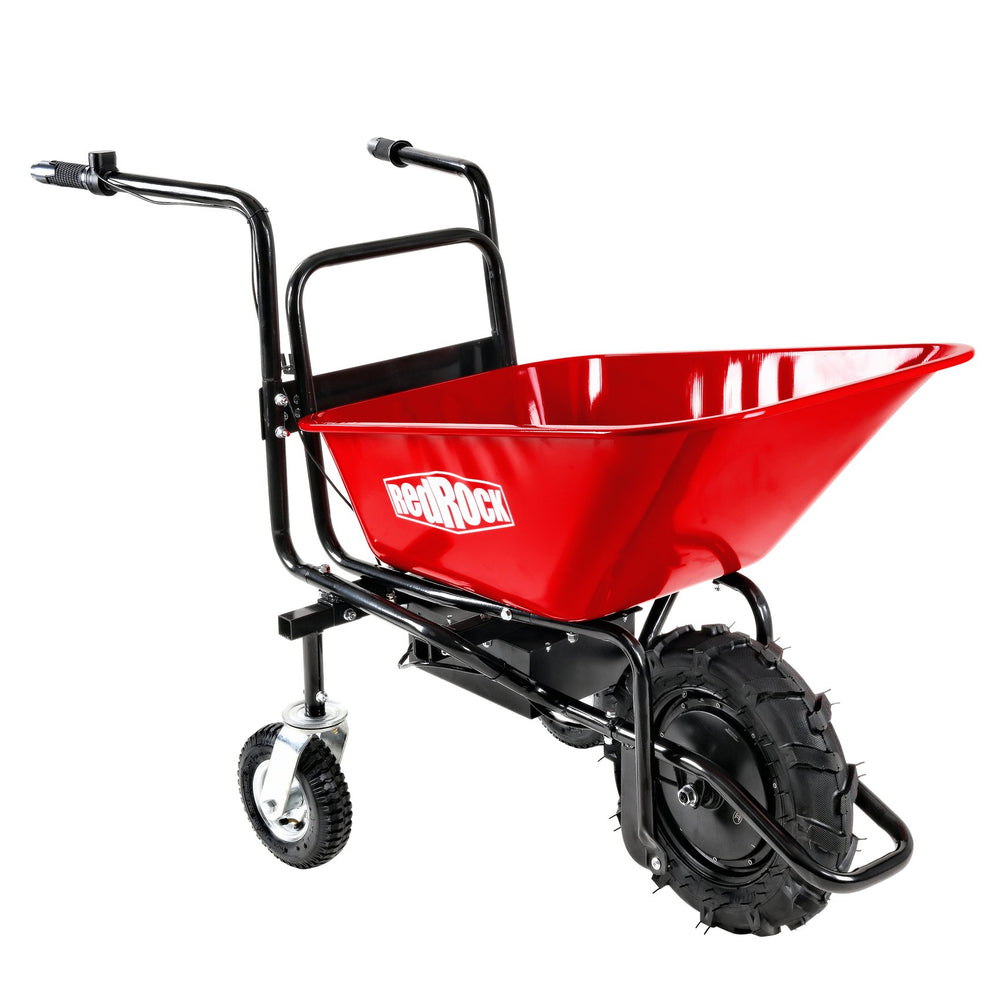 English Elm Wheelbarrow Electric 24v Brushless Motor 78l Steel Cart Forward Reverse Outdoor Hauler N727P171068R