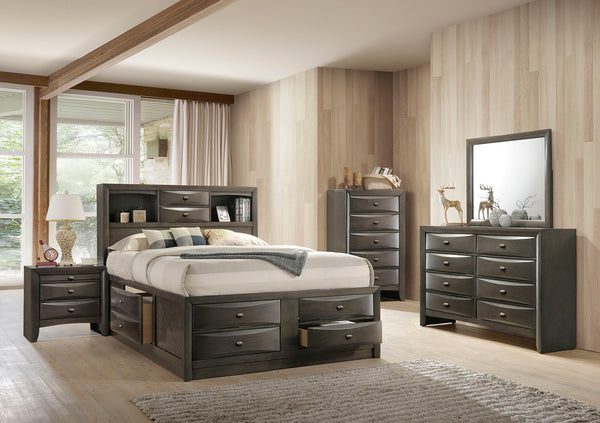 English Elm Transitional White Chest Solid Wood Dovetail Drawers Nickel Pulls Bedroom Storage B2741P372200