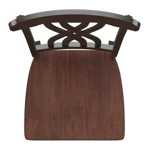 Homelegance By Top-Line Antonio Two-Tone Antique Dining Chairs (Set of 2) Black Rubberwood