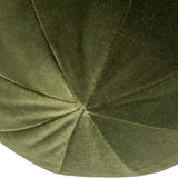 English Elm Luna 12" Round Sphere Accent Ball Throw Pillow, Olive Green Performance Velvet