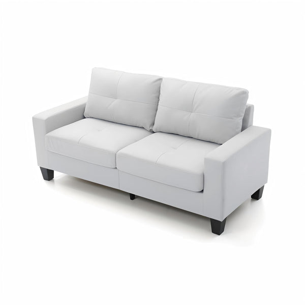 English Elm Newbury Modular Sofa with Pocketed Coil Seats and Kiln-Dried Hardwood Frame for Small Spaces White 42 L x 30 W x 21 H B078108256