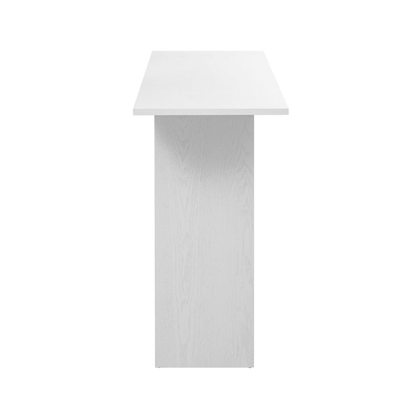 English Elm U_Style Modern Curved Ash Veneer Console Table With Storage Shelf For Entryway, Foyer, Or Hallway N711P241287K-GIGA