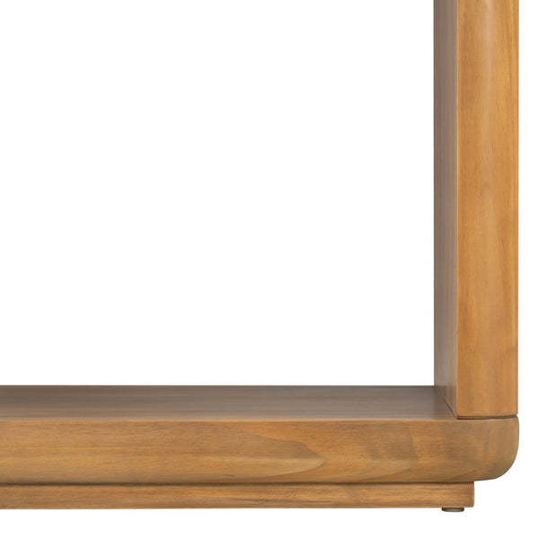 English Elm Mirod Acacia Veneer Console Table with U-base and Curved Edges for Entryway Natural N760P237958N