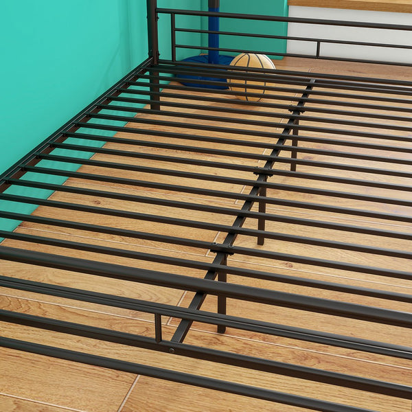 English Elm Heavy Duty Steel Full Over Queen Bunk Bed Adult Guest Room Powder Coat Frame W840S00001