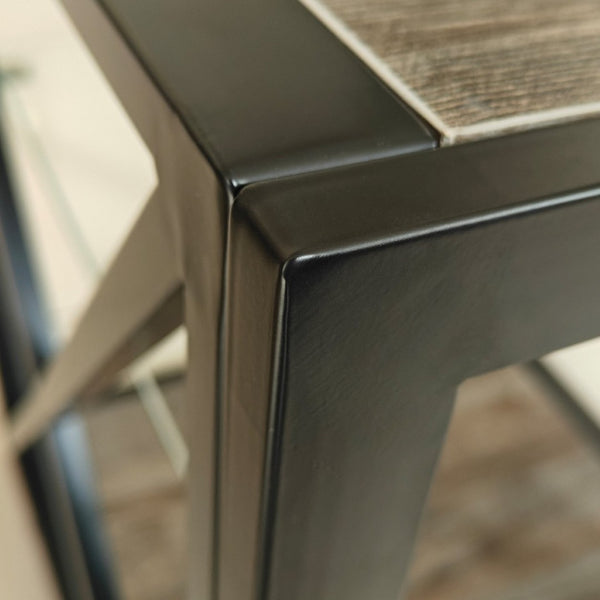 English Elm Set Of 2 Versatile Modern End Tables With Tempered Glass & Rustic Wood For Chic Living Spaces W241P246920-GIGA