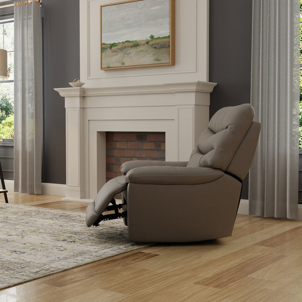 English Elm Global Home Swivel Glider Recliner In Oslo Sky - Stylish Comfort, Manual Footrest, Durable Design! B339P333951
