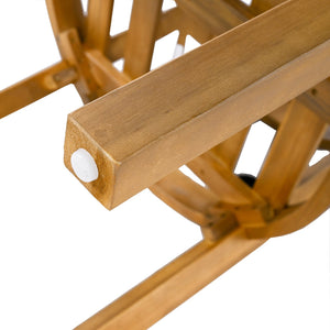 English Elm Christopher Knight Home® - Abaco Outdoor Acacia Wood Dining Chair Set of 2 with Beige Teak Cushions, Durable Weather-Resistant Comfort N775P235147T