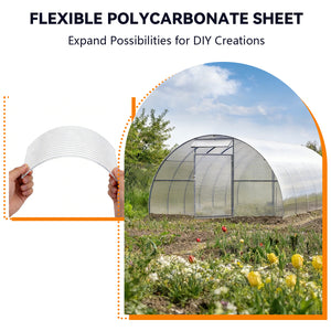 English Elm 4' 4ft Twin Wall Polycarbonate Panels Uv Blocking Insulated Greenhouse Roofing 10 Pack W3213P458684