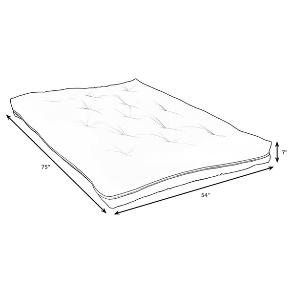 English Elm Butterfield Innerspring Futon Mattress with Steel Core and Firm Cotton Batting Support B062P340720