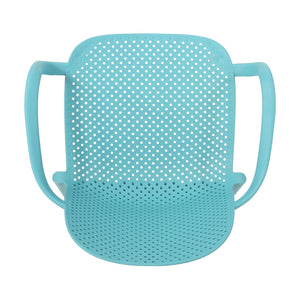 English Elm Christopher Knight Home® - GARDENIA Weather-Resistant Outdoor Dining Chair with Perforated Modern Design and Durable Polypropylene Frame Teal 33.5 L x 23.5 W x 23.5 H 68521.00T