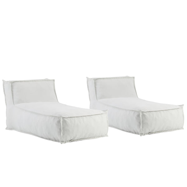 English Elm Christopher Knight Home® - Ramona Outdoor Bean Bag Lounge Chairs Set Of 2 - Weather-Resistant, Plush Foam For Ultimate Comfort N775P265560G-S2