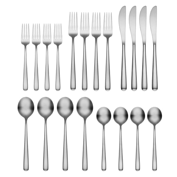 Lenox Cambridge Lorenn Satin 20-Piece Flatware Set NO COLOR METAL 305720CNB12DS