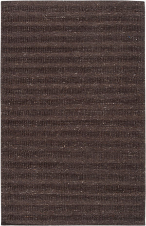 Surya Bahama 5' X 8' Handmade Wool Rug - Modern, Hand Loomed Design For Elegant Home Decor - Spot Clean Only Black Wool Bah4101-810