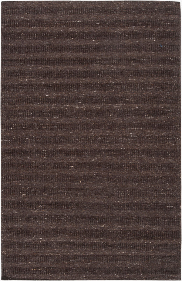 Surya Bahama 5' X 8' Handmade Wool Rug - Modern, Hand Loomed Design For Elegant Home Decor - Spot Clean Only Black Wool Bah4101-810