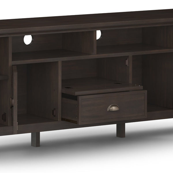 English Elm Redmond 72" Tv Media Stand In Brunette Brown - Elegant Solid Wood Design With Smart Storage Solutions B136P159537-GIGA
