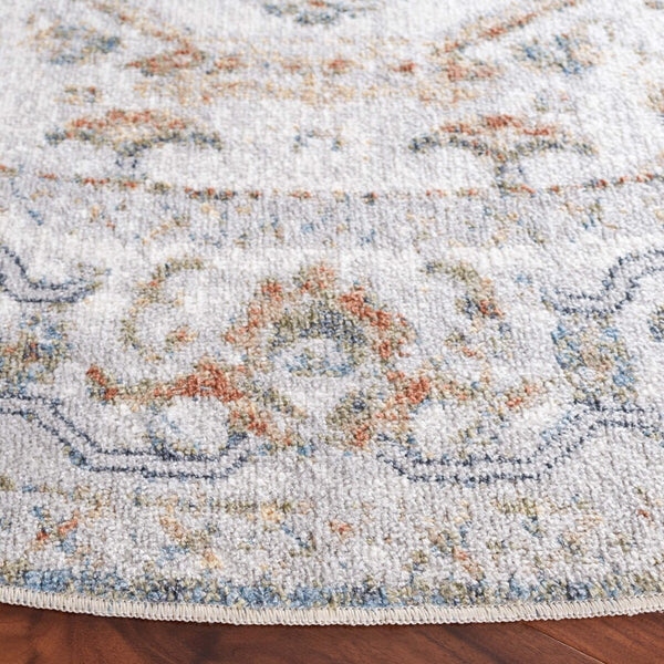 Safavieh Baltimore 854 Power Loomed Transitional Rug Light Grey / Rust 9' x 12'