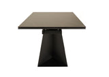 VIG Furniture Modrest Baldwin - Modern Black Ceramic & Black Metal Extendable Dining Table VGNS-GD8684-CB-BLK