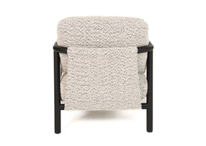 VIG Furniture Modrest Balko - Modern Grey Fabric + Black Accent Chair VGHM-ST283-GRY