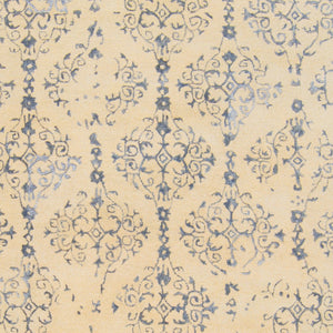 Surya Banshee Ban-3306 2' X 3' Hand Tufted Rug - Luxurious Viscose And Wool Blend For Modern Elegance Dark Blue Wool,Viscose Ban3315-913