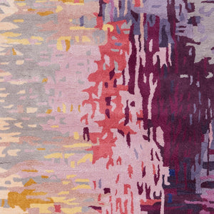 Surya Banshee Ban-3306 2' X 3' Hand Tufted Rug - Luxurious Viscose And Wool Blend For Modern Elegance Burgundy Wool,Viscose Ban3344-23