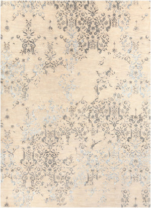 Surya Banshee Ban-3306 2' X 3' Hand Tufted Rug - Luxurious Viscose And Wool Blend For Modern Elegance Wheat Wool,Viscose Ban3398-811