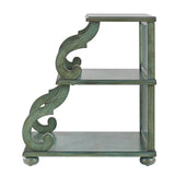 Homelegance By Top-Line Maude Scroll End Table Green Veneer