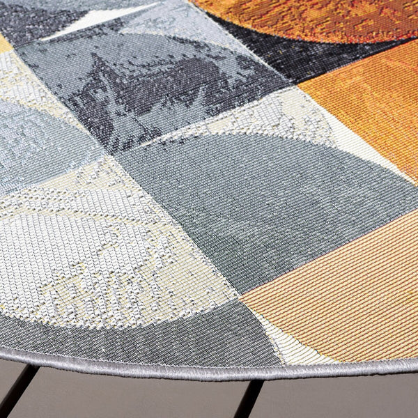 Safavieh Barbados 539 Power Loomed Indoor / Outdoor Rug Ivory Black / Blue Rust BAR539A-9