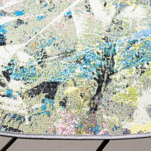 Safavieh Barbados 542 Power Loomed Indoor / Outdoor Rug Black Green / Pink BAR542Y-9