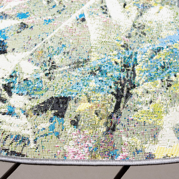 Safavieh Barbados 542 Power Loomed Indoor / Outdoor Rug Black Green / Pink BAR542Y-9