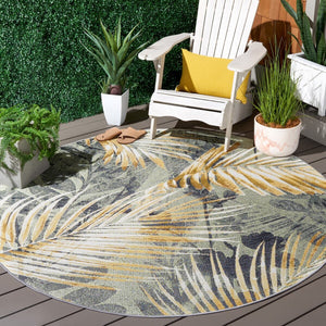 Safavieh Barbados 543 Power Loomed Indoor / Outdoor Rug Green / Black Gold BAR543Y-9