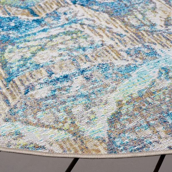 Safavieh Barbados 548 Power Loomed Indoor / Outdoor Rug Ivory Blue / Green BAR548A-9