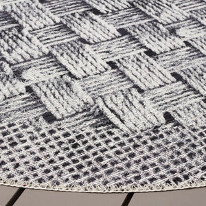 Safavieh Barbados 557 Power Loomed Indoor / Outdoor Rug Black / Ivory BAR557Z-9