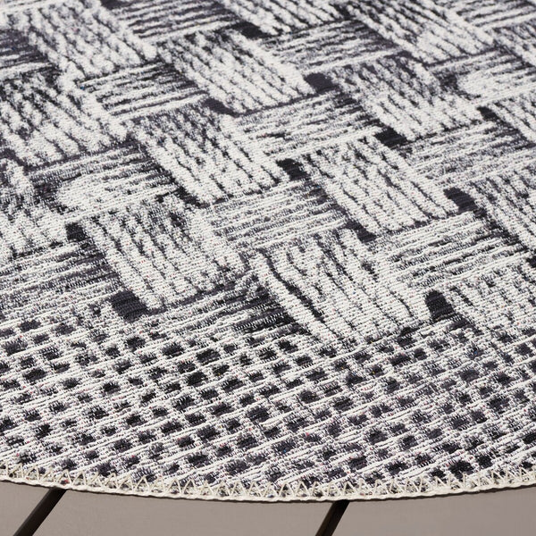 Safavieh Barbados 557 Power Loomed Indoor / Outdoor Rug Black / Ivory BAR557Z-9