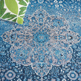 Safavieh Barbados 558 BAR558 Power Loomed Indoor / Outdoor Rug Blue / Ivory BAR558M-7SQ