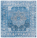 Safavieh Barbados 558 BAR558 Power Loomed Indoor / Outdoor Rug Blue / Ivory BAR558M-7SQ