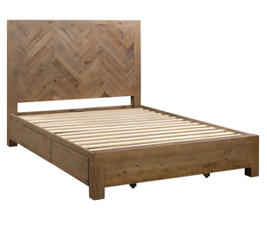 Barne Collection Bed Salt Flat - Barne Collection Bed Honey finish SFBARNWBDKKPI Malouf