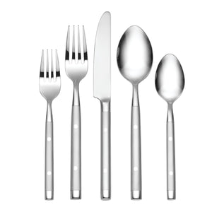Lenox Hampton Forge Shangri-la Frosted 20 Piece Flatware Set Metallic, STAINLESS METAL L8840202