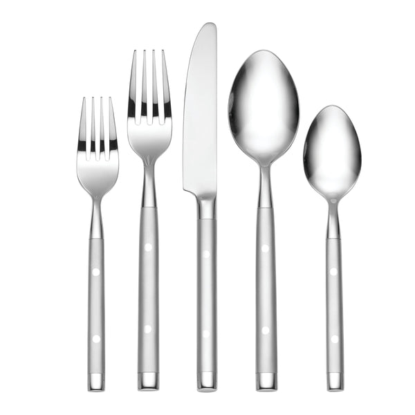 Lenox Hampton Forge Shangri-la Frosted 20 Piece Flatware Set Metallic, STAINLESS METAL L8840202