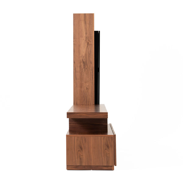 VIG Furniture Modrest Bashia -  Contemporary Walnut + Black Entertainment Center VGWCKS001A-WAL
