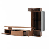 VIG Furniture Modrest Bashia -  Contemporary Walnut + Black Entertainment Center VGWCKS001A-WAL