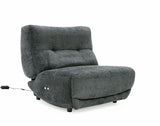 VIG Furniture Divani Casa Basil - Modern Dark Grey Fabric Large Electric Recliner Chair VGSX-22056-RCLNR-LRG-EMBONY