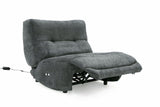 VIG Furniture Divani Casa Basil - Modern Dark Grey Fabric Large Electric Recliner Chair VGSX-22056-RCLNR-LRG-EMBONY