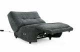 VIG Furniture Divani Casa Basil - Modern Dark Grey Fabric Large Electric Recliner Chair VGSX-22056-RCLNR-LRG-EMBONY